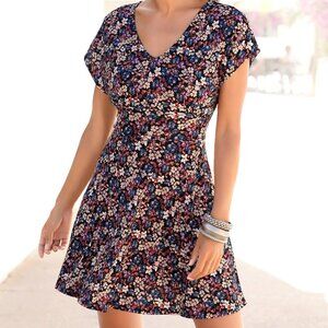 Lascana V Neck floral dress